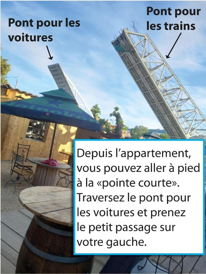 Appartamento + Jardin Au Calme Avec Bbq + Cellier + Garage Sète Esterno foto